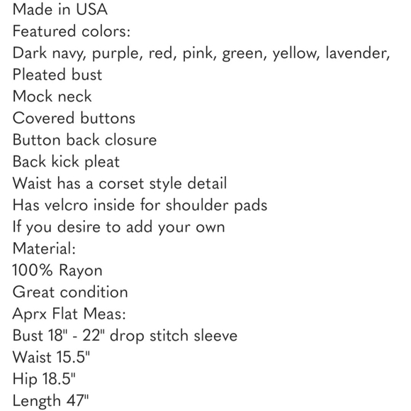 Beautiful Vintage Floral Print Flattering Fit Midi Dress By Karen Alexander Sz 6 - Picture 12 of 12